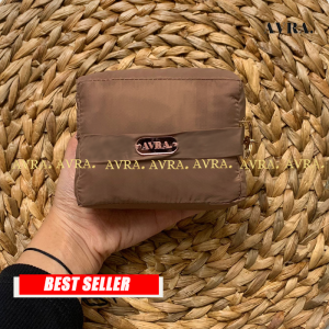 Mukena Travelling Mini Pouch Mukena Polos 2in1 Resleting Dagu Premium