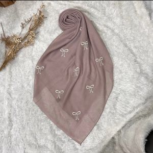 NURBANU KERUDUNG - JILBAB SEGI EMPAT PARIS JADUL MOTIF BORDIR PITA COQUETTE \\ HIJAB MOTIF BORDIR PITA
