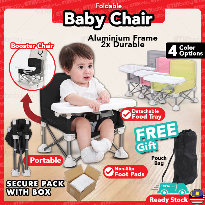 Foldable Baby Chair Portable Baby Seat Booster Dining Chair Aluminum ...