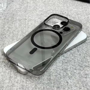 [JLK] Original Ultra Thin for MagSafe Transparent Case For iPhone 18 ProMax 17 Air 15 14 13 12 11 16 Pro Max Magnetic Wireless Charge Clear PC Cover