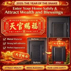 🏮【新年装饰/好运一整年】天官賜福門牌/門頭貼/平安納福蛇年門牌[Good Luck All Year Long] Blessings From Heavenly  Door Sticker/New Year Decoration Door Stickers Auspicious Door Stickers