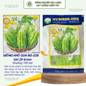 BG -228 giống KHỔ QUA LAI F1 numberone GÓI 20GR TẦM 100 HẠT