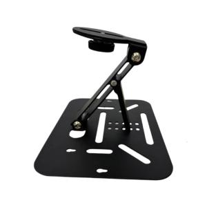 Rotating Metal Projector Holder Stand 10KG Load Foldable Height Adjustable Base Secure Stability Home Theater Office