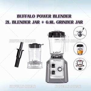 TTHUAN BUFFALO POWER BLENDER (2L+0.8L) JUICE BLENDER POWDER GRINDER WITH 2 JUGS | 1 Year Warranty 牛头牌高速研磨机 配有两个破壁杯 (KW90)
