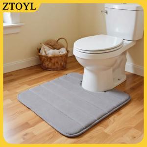 ZTOYL Hình chữ U nhà vệ sinh Mat phòng tắm Mat phòng tắm THẢM PHÒNG TẮM Thảm Bộ nhớ Bọt Tắm Mat chống trượt siêu thấm