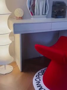 AUREO Italian Light Luxury Modern Simple Style Dressing Stool Household Rotatable High-End Dining Chair Influencer Beauty Salon Recep