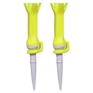 2 Pcs 4-Prong Golfing Tees Rotatable Training Golf Tees Ball Holder Flexible Golf Tees Golfing Training Accessories