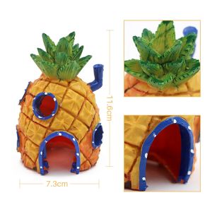 SpongeBob Pie Big Star Family Aquarium FishTank Decoration Underwater Micro Simulation Pineapple House CartoonDecoration