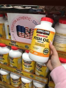 [ ĐỦ BILL STORE + AIR] Viên Uống Dầu Cá Kirkland Fish Oil Omega3 1000mg 400 Viên _ Live mua hàng tại Mỹ