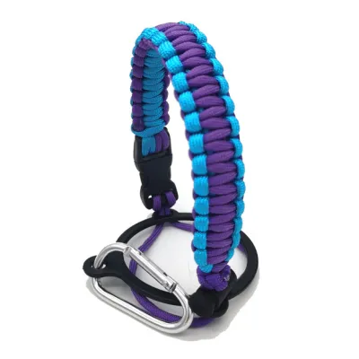 Aquaflask Accessories Tumbler Holder Rope Strap Paracord Handle Cord with Black Safety Ring and Carabiner Compatible with Hydroflask Aquaflask Tyeso 12oz to 34oz Wide Mouth Bottle