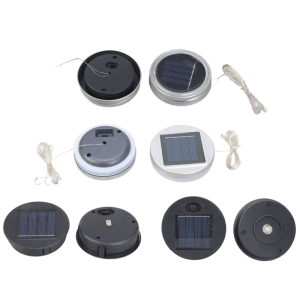 Set of 2 Replacement Solar Light Component IP65 Waterproof Plastic Housing for Solar Power Garden Lamps Openings