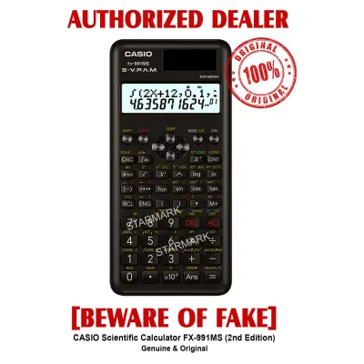 Casio Scientific Calculator FX-991MS 2nd Edition Calculators Heavy Duty FX991MS FX 991 MS 2nd Edition - 1 Unit - Genuine and Original