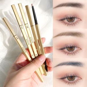 Small Gold Bar Double-headed Eyebrow Pencil Waterproof Sweat-resistant Long-lasting and Smudge-proof Makeup