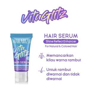 Makarizo Vitaglitz Hair Serum / Serum Rambut Tube 8ml