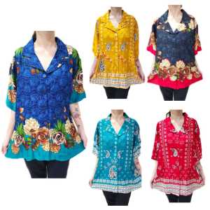 Baju Blouse Collar Women Free Size Good Quality