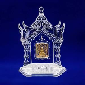 ซุ้มแขวนพระ(สีขาวใส)แท่นแขวนพระแท่นโชว์พระ งานอะคริลิคสีขาวใส