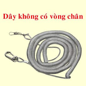 Dây Tập Bay Dây Huấn Luyện Dây Xích Vòng Chân Cho Chim Vẹt Dây Dài 3M