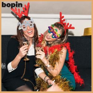 Bopin แว่นตาหมายเลข2026แว่นกันแดดติดเพชรเม็ดเล็กๆสำหรับตกแต่งงานปาร์ตี้คริสต์มาสแว่นตาตลก