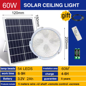 【Hot Sale】Solar Light LED Lamp Outdoors Waterproof Remote Control Appliances Flood Lamps