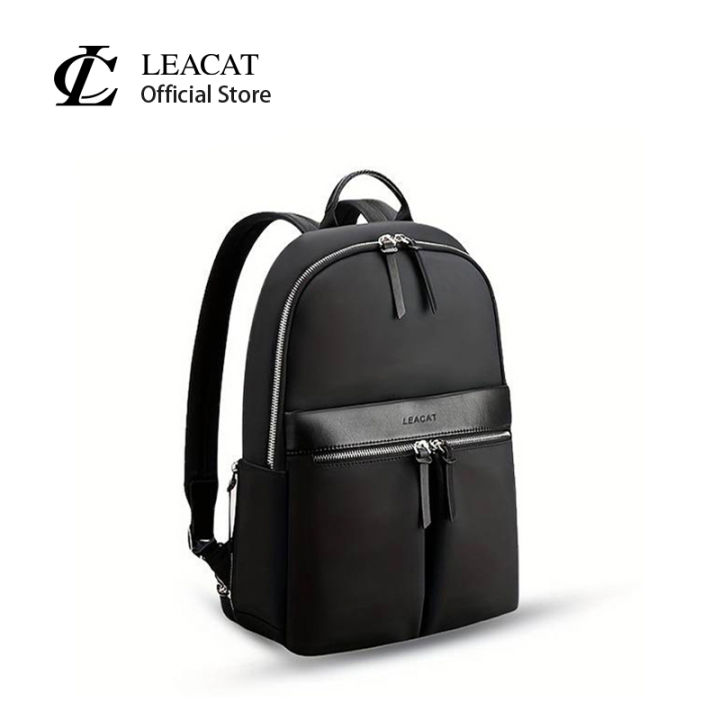 Leacat Slim Backpack Nylon Waterproof Thin Large Capacity Laptop Purse  Travel Business Backpack Ladies Bags Lazada PH