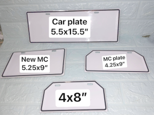 metal galvanize blank plate for MC and Car