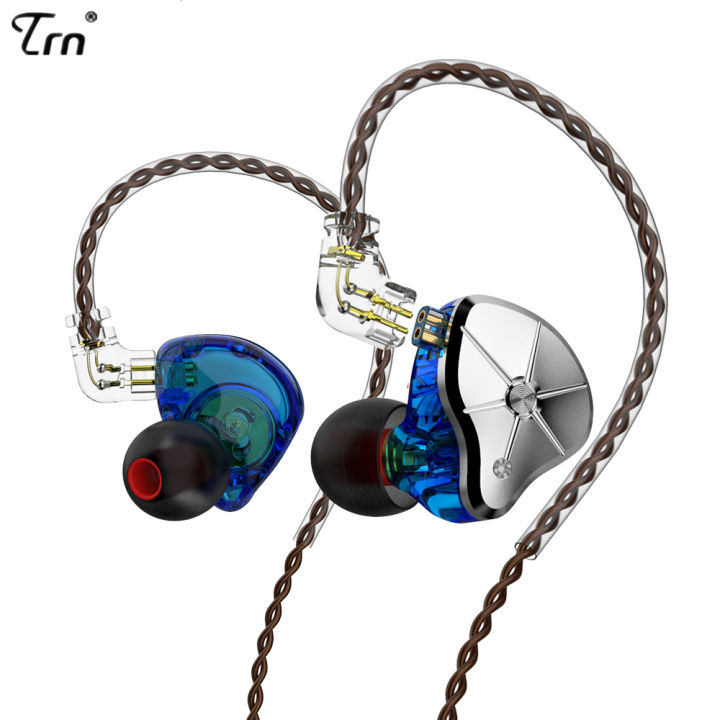 TRN STM Earphones 1BA +1DD Hybrid Technology In Ear Earbuds HiFi Music ...