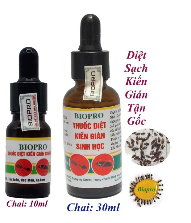 Thuốc diệt kiến gián sinh học Biopro Dạng đầu bóp tiện lợi Diệt tận gốc ...