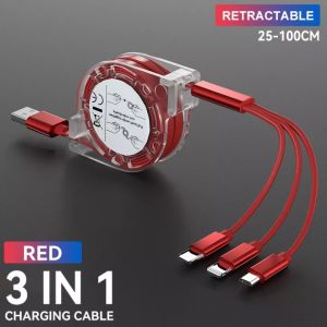 Hontinga 3 in 1 USB Charging Cable: Fast Charger for iPhone 15 Pro Max & iPad