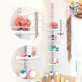 BEST SELLING Wise Organizer Wall Mount Rack Storage Stainless Steel 4 Tier Telescopic Adjustable Bathroom Multi Corner Shelf Shower Organizer. 