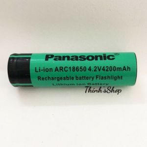 Pin Sạc 18650 Panasonic li-ion 4.2V - 4.200mAh Đầu lồi dùng cho Quạt Sạc Đèn Pin Loa
