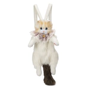 ZSDN MALL Tóc dài Ba lô Búp bê mèo lông mịn Siêu thực tế Mèo ragdoll Túi thú nhồi bông dễ thương Túi mua sắm Thủ công Ba Lô Mèo vải nhung lông Bé trai bé gái