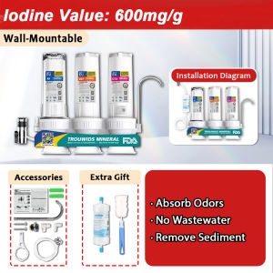 TROUWIDS Water Filter Water Purifier Thicken Household Set 3 Stages Ultimate Save Water