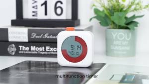 EooCoo Digital Visual Timer 60-Minute Countdown Timer for Kids and Adults Time Management Tool Timer Clock Alarm 3 in 1 for Homeschool Kitchen Office ADHD Back to School Supplies