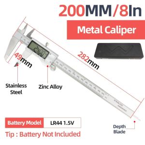 Metal Caliper Digital Pachometer Professional Vernier Caliber Measuring Tools Woodworking Thickness Gauge Depth Electronic Ruler2026