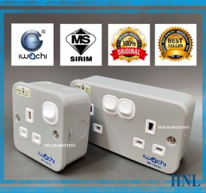IWACHI 13A SWITCH SOCKET METAL CLAD HEAVY DUTY SIRIM APPROVED
