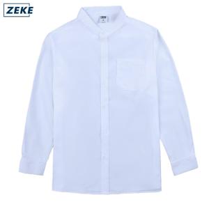 ZEKE A0027 Men clothing plain shirt Men Stand Collar blouse Kemeja Lelaki Men shirt long sleeve