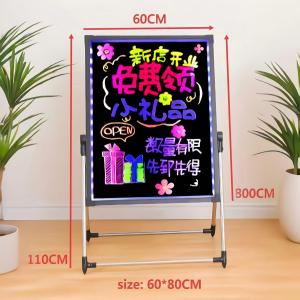Luminous advertising board fluorescent board advertising board blackboard shop use flashing blackboard handwritten fluorescent board LED electronic wall-hanging plug-in and rechargeable