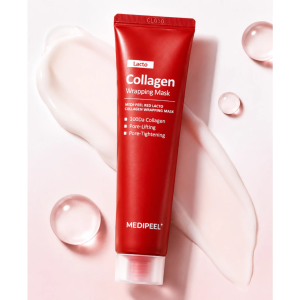 [SG Local Stock]  MEDIPEEL Pore Shrinking Collagen Booster Red Lacto Collagen Wrapping Mask (70ml )
