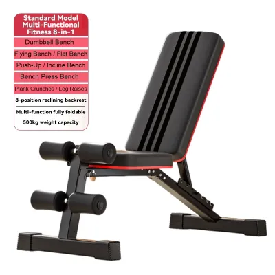 Multifunctional Home Build muscles Fitness Equipment Foldable Home Fitness Bench Dumbbel Training Chair Sit-up Helper 12in1 Multifunctional Home Gym Gear