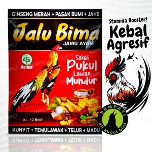 SEMPATI Jamu Ayam Bima Power Sasana Ngapak Bima Power Sn Jamu Ayam Aduan Vitamin Rawatan Harian Ayam Muda Dewasa Jamu Ayam Jago Bangkok Tarung Bima Sn Sasana Ngapak 20 Kapsul Pil PWBST