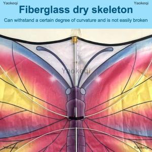 [COD] Yaokeqi 1.4m Colorful Butterfly Kite Flying Toys For Children Kites Flying Fish Kites Professional Wind Kites Toy Sports-Leisure Kite Air Fun