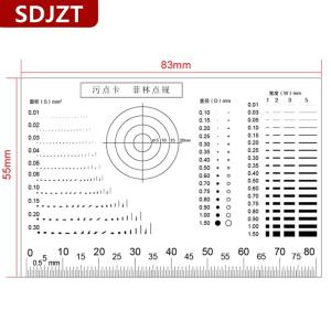 [COD] SDJZT มาตรวัดจุดมาตรวัดฟิล์มใสบัตรคราบบัตรเปรียบเทียบรอยแตกร้าวสัตว์เลี้ยงเส้นจุดตรวจสอบคุณภาพ