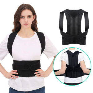 Back Support Posture Shoulder Correction Belt Posture Corrector Belt Back Support Brace Straight Shoulder Belt Double Bone Anti-kyphosis Sitting Correction Belt Humpback Correction Body Shaper Belt Adjustable for Children Teenagers Adults (Size:S-3xl)