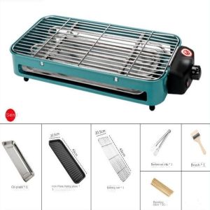 [selected]Electric Griller BBQ Non Stick Electric Barbecue Bakeware Multifunctional Electric Grill Port