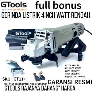 Mesin Gerinda Merk Gtools 4 INCH EROPA Angle Grinder Multifunction TYPE GT11+ GARANSI RESMI 5 TAHUN