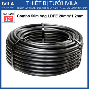 Combo 50m ống LDPE 16mm / LDPE 20mm/25mm Dekko - Ống dẫn nước PE phi 16mm/20mm/25mm Ống nước PE phi 16mm ống nước PE phi 20mm ống nước PE phi 25mm Ống nước sử dụng trong hệ thống tưới - 100% nhựa PE nguyên sinh - Khả năng chống ăn mòn cao