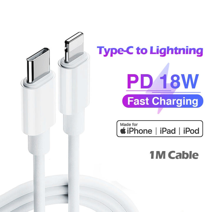 Lightning Cable Iphone 12 Pro Max Charging Type USB C To Lightning