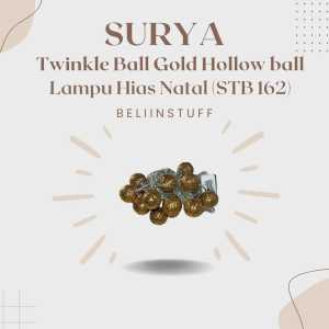 Lampu Natal Surya Ball Gold