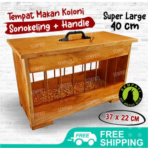 SEMPATI TM Tempat Makan Burung Merpati Wadah Pakan Jagung Burung Merpati Pos Kolong Tomprang Lomba Dara Wadah Pakan Koloni Makanan Biji Bijian Jagung Kacang Hijau Beras Merah