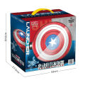 GoStar captain shield water sprayer electric burst water spray drop superhero vibrating gold shield beach water outdoor toys. 